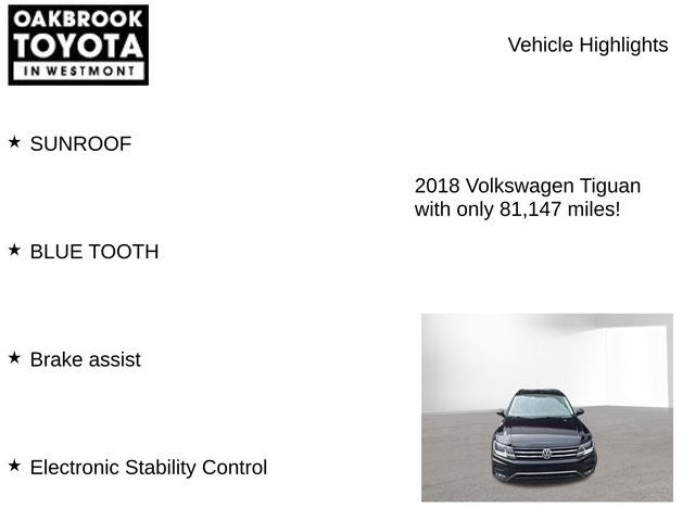 2018 Volkswagen Tiguan 2.0T S