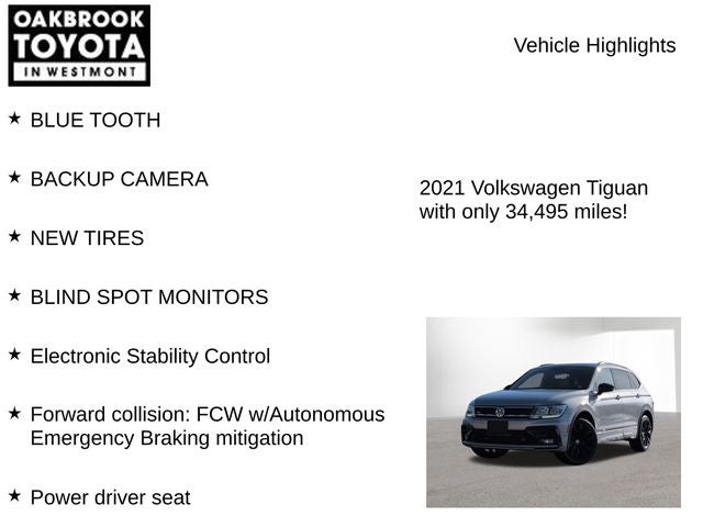 2021 Volkswagen Tiguan 2.0T SE R-Line Black