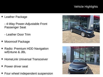 2012 Toyota CAMRY XLE