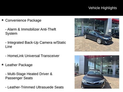 2012 Toyota CAMRY XLE