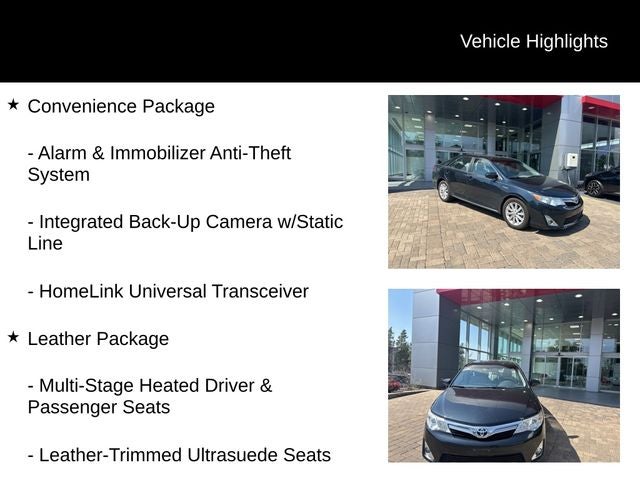 2012 Toyota CAMRY XLE