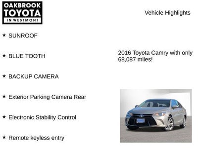 2016 Toyota CAMRY SE