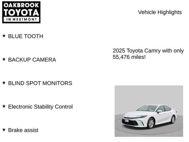 2025 Toyota Camry LE