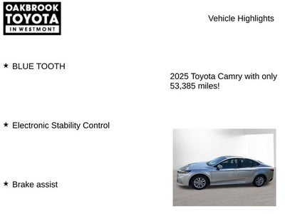 2025 Toyota CAMRY LE