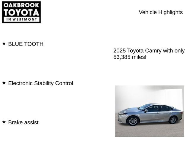2025 Toyota CAMRY LE