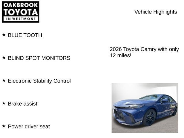 2026 Toyota CAMRY SE