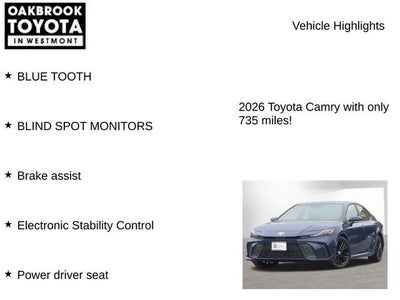 2026 Toyota CAMRY SE