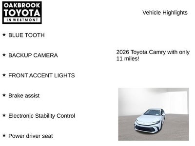 2026 Toyota Camry SE