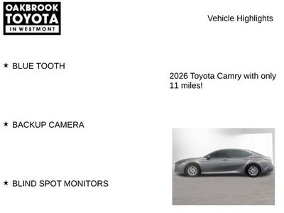 2026 Toyota Camry LE