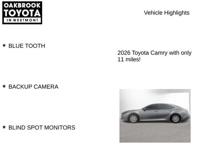 2026 Toyota Camry LE