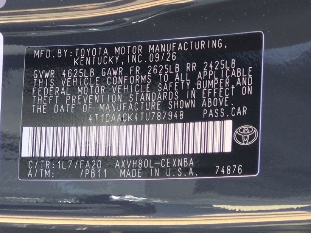 2026 Toyota Camry LE