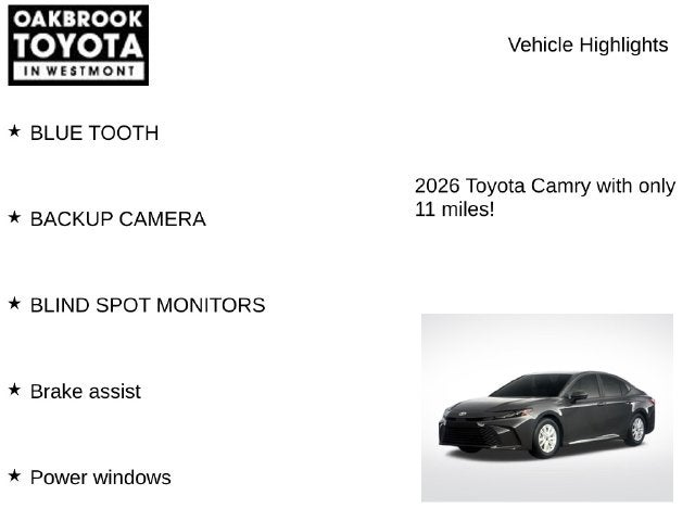2026 Toyota Camry LE