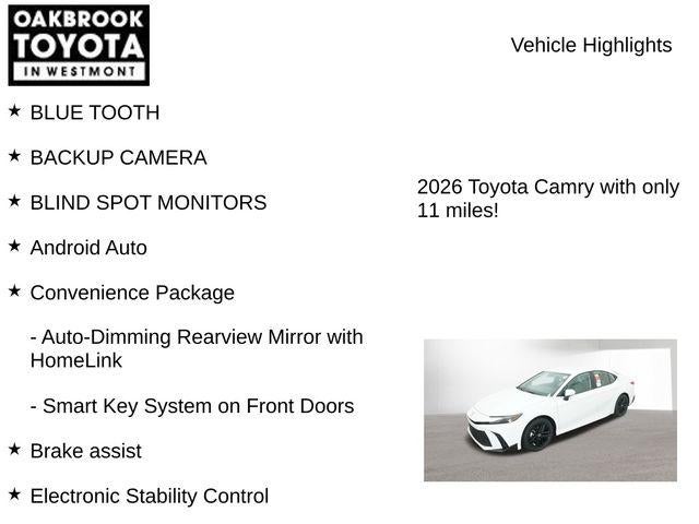 2026 Toyota CAMRY SE