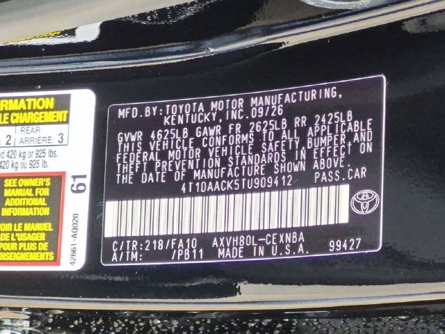 2026 Toyota Camry LE