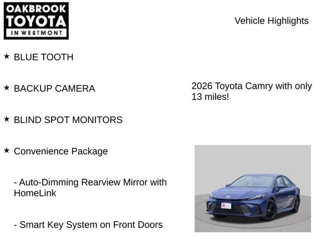 2026 Toyota Camry SE