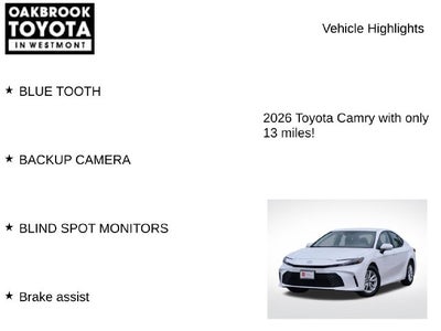 2026 Toyota Camry LE