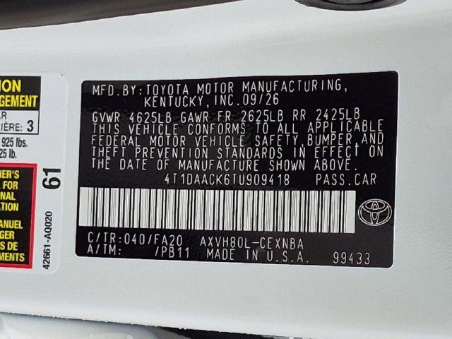 2026 Toyota Camry LE