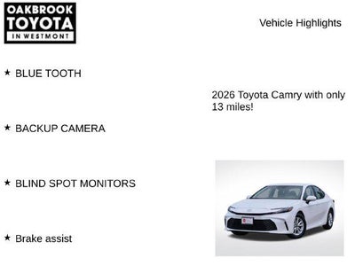 2026 Toyota Camry LE