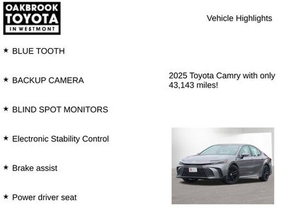 2025 Toyota CAMRY SE