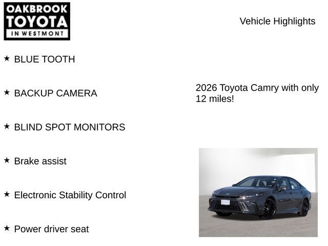 2026 Toyota CAMRY SE