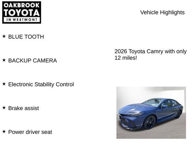 2026 Toyota CAMRY SE
