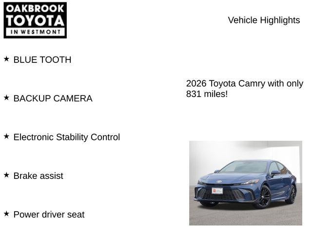 2026 Toyota CAMRY SE