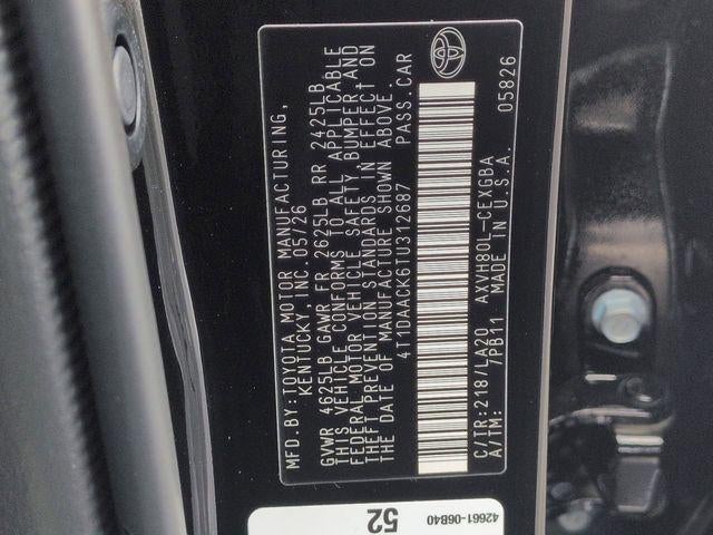 2026 Toyota CAMRY SE