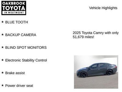 2025 Toyota CAMRY SE