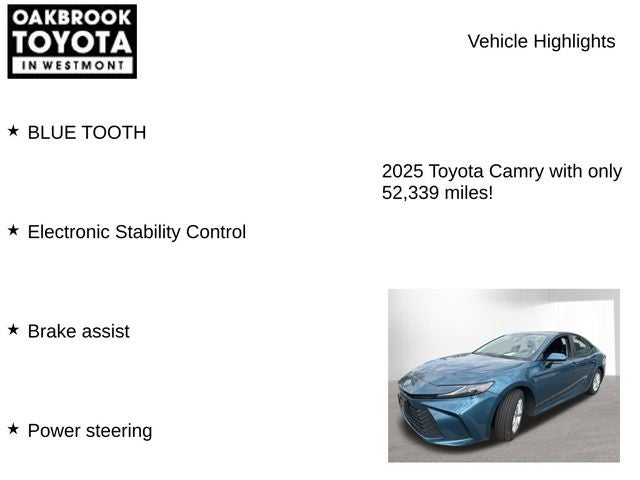 2025 Toyota CAMRY LE