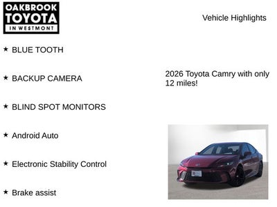 2026 Toyota CAMRY SE