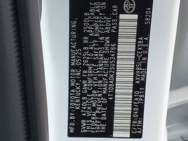 2025 Toyota CAMRY SE