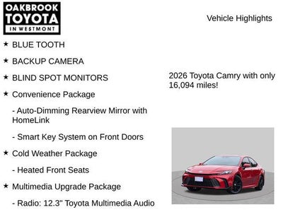 2026 Toyota Camry SE