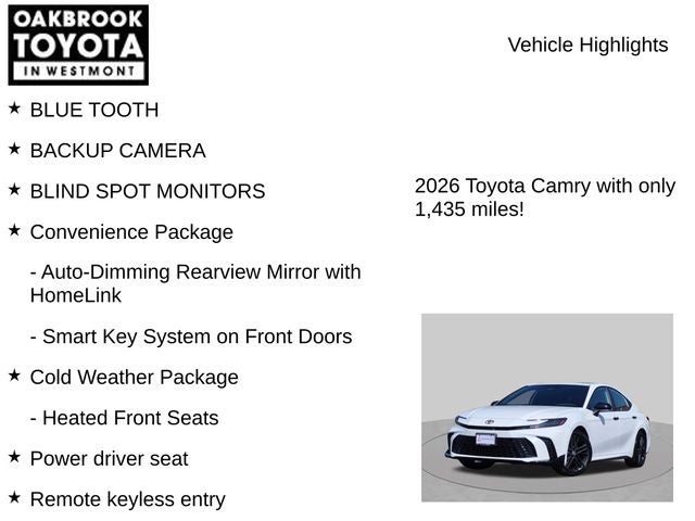 2026 Toyota Camry SE Nightshade