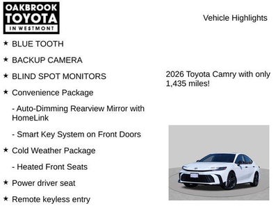 2026 Toyota Camry SE Nightshade