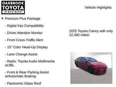 2025 Toyota CAMRY XSE