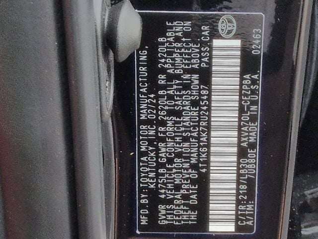 2024 Toyota CAMRY XSE