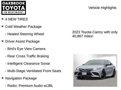 2023 Toyota CAMRY XSE V6