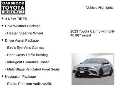 2023 Toyota CAMRY XSE V6