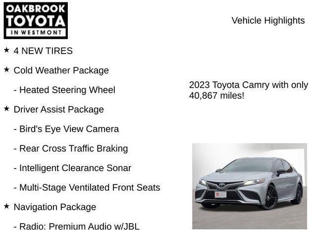 2023 Toyota CAMRY XSE V6