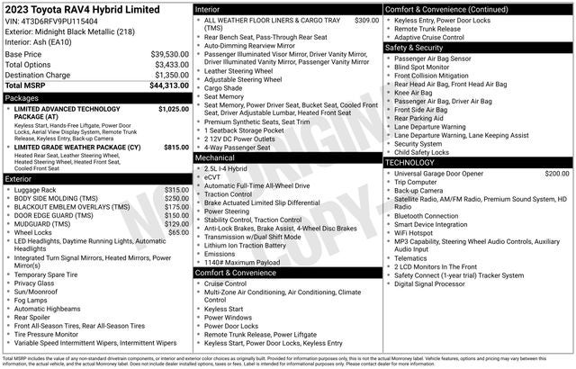 2023 Toyota RAV4 HYBRID Limited
