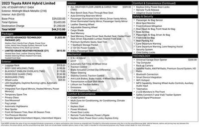 2023 Toyota RAV4 HYBRID Limited