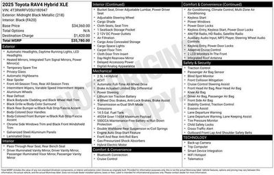 2025 Toyota RAV4 HYBRID XLE