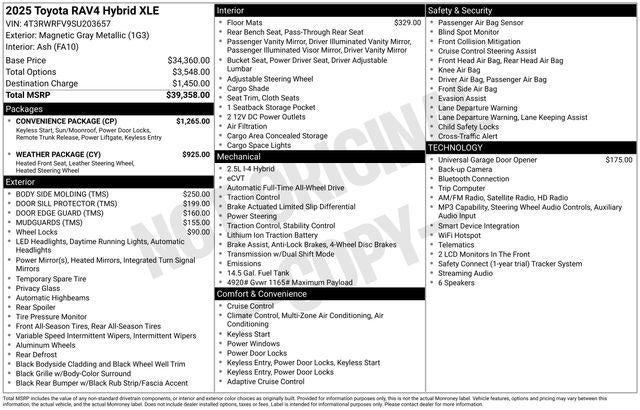 2025 Toyota RAV4 HYBRID XLE