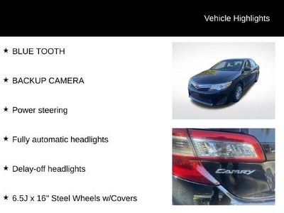 2014 Toyota CAMRY LE