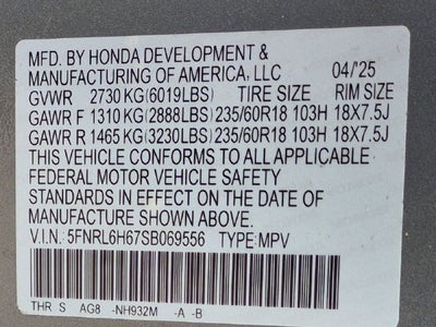 2025 Honda Odyssey EX-L