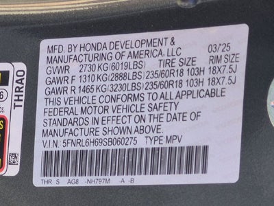 2025 Honda Odyssey EX-L