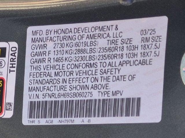 2025 Honda Odyssey EX-L