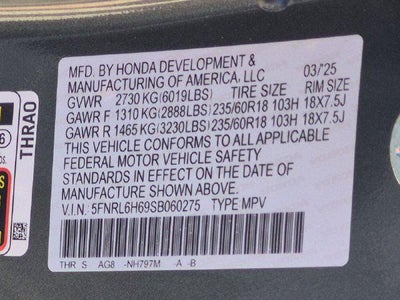 2025 Honda Odyssey EX-L