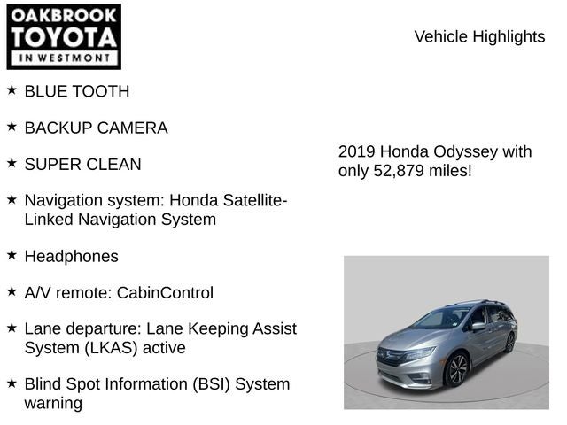 2019 Honda Odyssey Elite