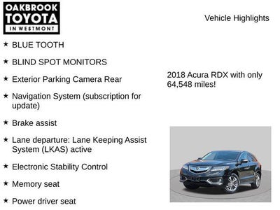 2018 Acura RDX Advance Package